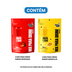 Kit Mix Para Drinks Coco Leve 200ml: 2un Maracujá + 3un Morango