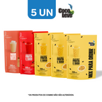 Kit Mix Para Drinks Coco Leve 200ml: 3un Maracujá  + 1un Leite Fermentado + 1un Morango